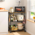 3 Tier Rolling Kitchen Cart with Lockable Wheels Y3803