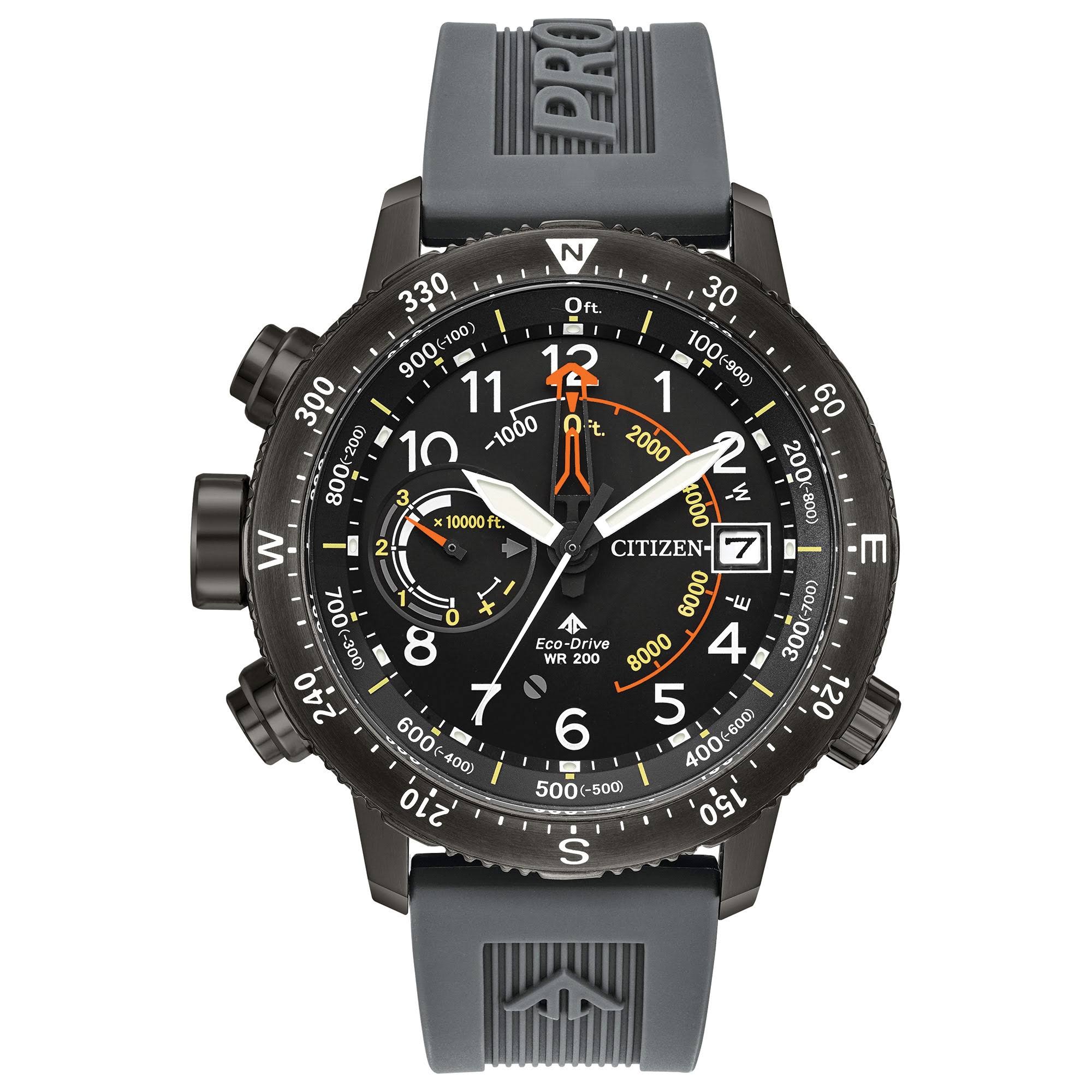 Black Dial Silicone Strap Men's Watch X941893