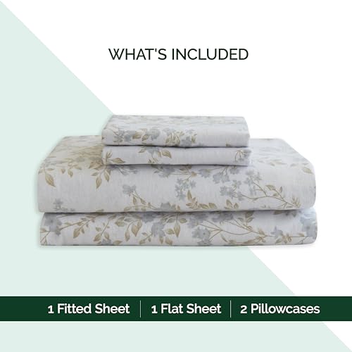 4-Piece 100% Turkish Cotton Flannel Sheet Set Queen K719719