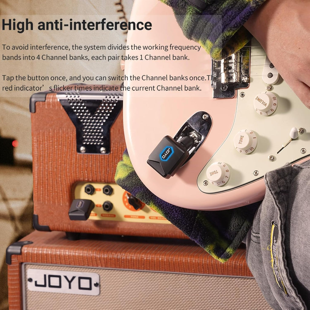 5.8GHz Wireless Guitar System with Charging Box and Guitar Audio Interface Q9769