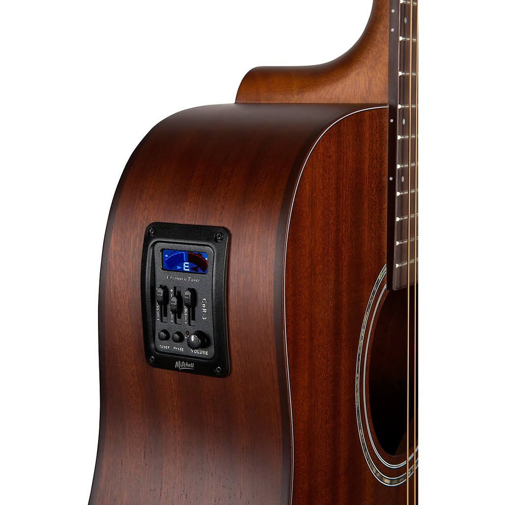 Mahogany Dreadnought Acoustic-Electric Cutaway Guitar U98076