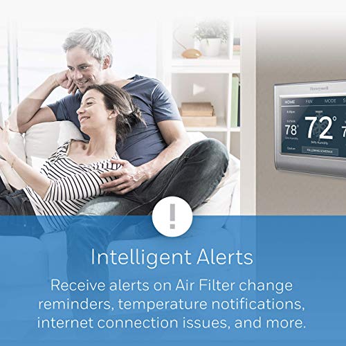 Gray Wi-Fi Smart Thermostat, 7 Day Programmable, Touch Screen Z740
