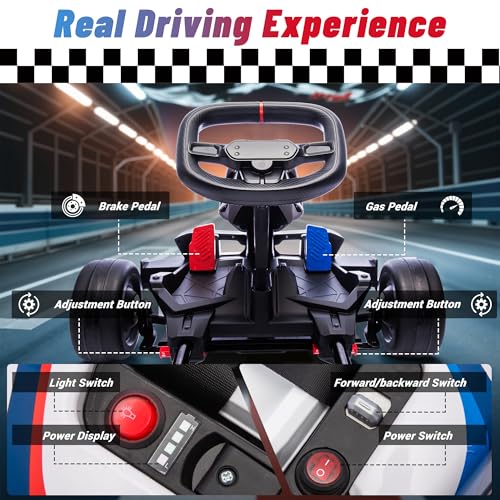 24V Licensed BMW Drift Kart with Dual 200W Motors T516