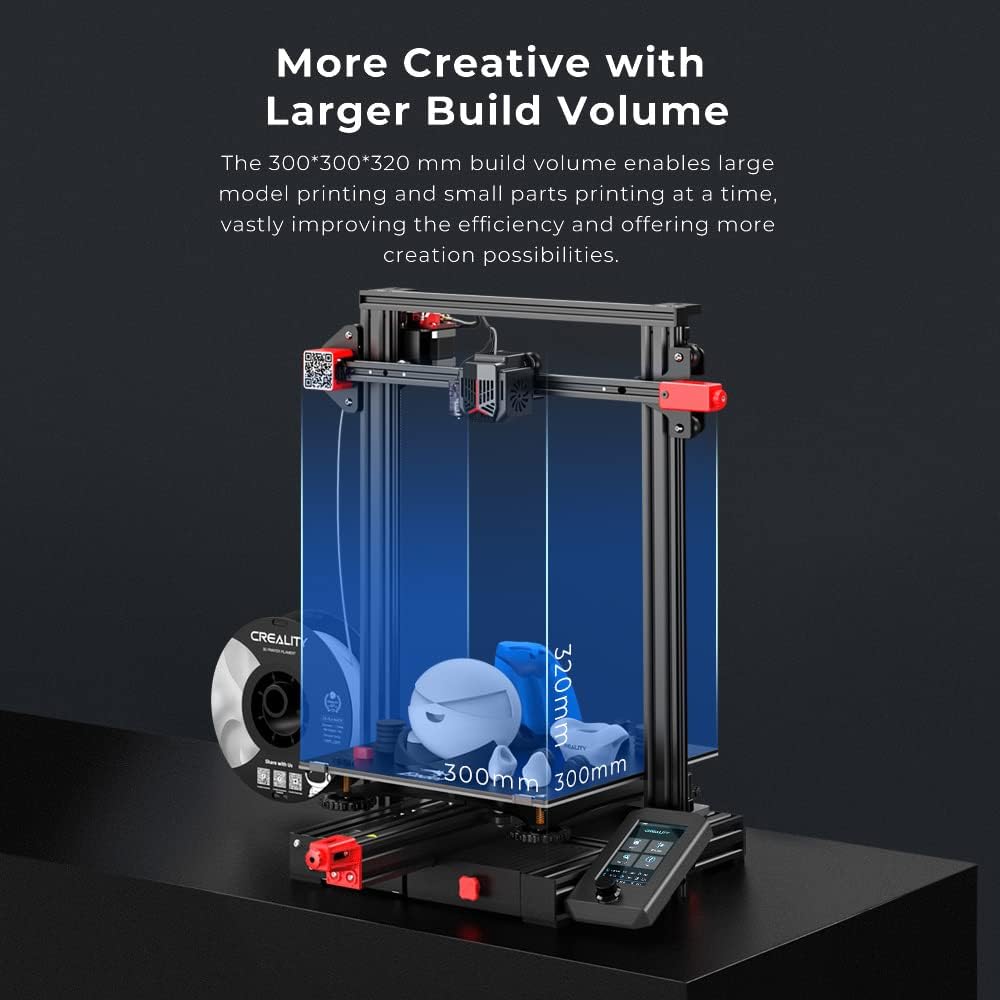 FDM 3D Printer with CR Touch Automatic Leveling Dual Z-axis 32-bit Silent Mainboard F9089