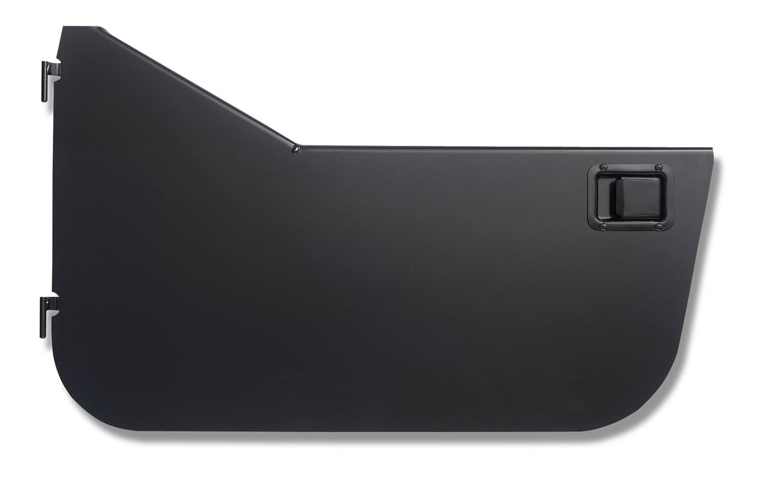 Black Steel Half Doors with Slider Paddle Handles C369349