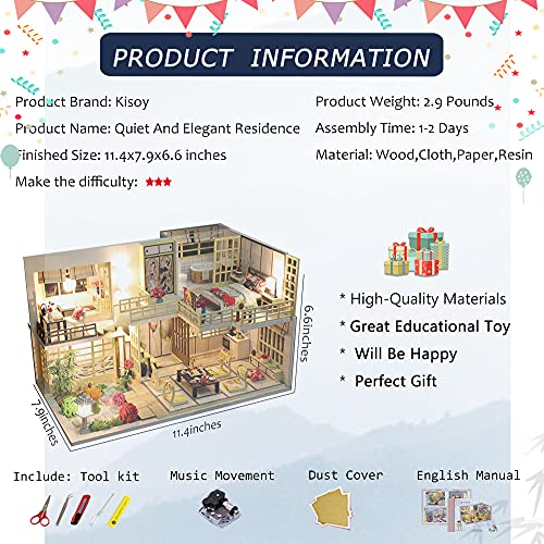 Bamboo Fragrance Dollhouse Miniature with Furniture Kit G7771