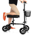 Black Steerable Foldable Knee Walker Scooter A310068