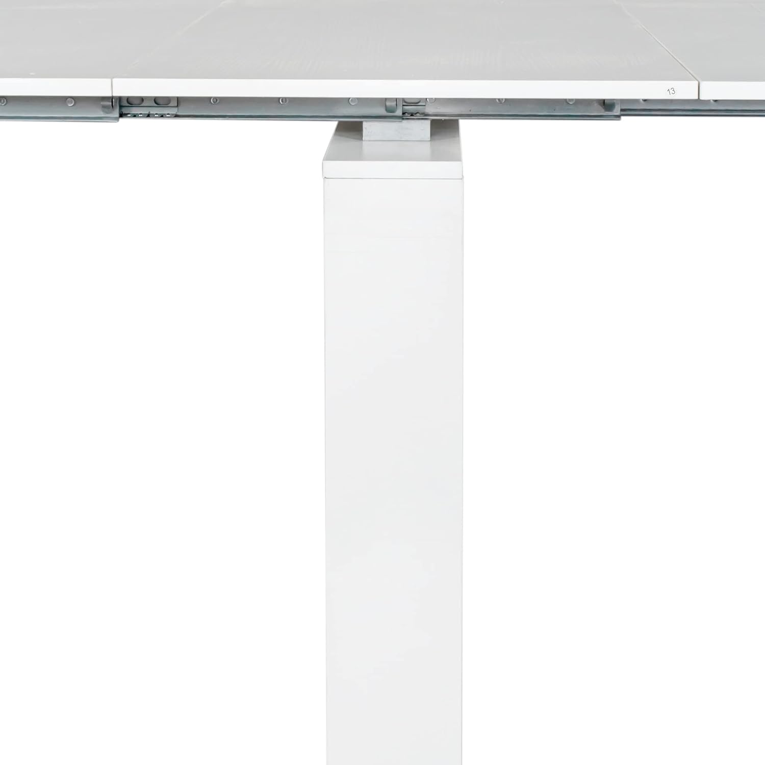 White Wooden Expandable Dining Table K3558