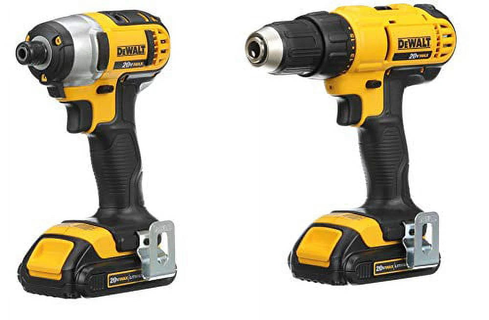 20V MAX Cordless Drill Driver Impact Driver Combo Kit 1.3 Ah Lithium Ion C63783