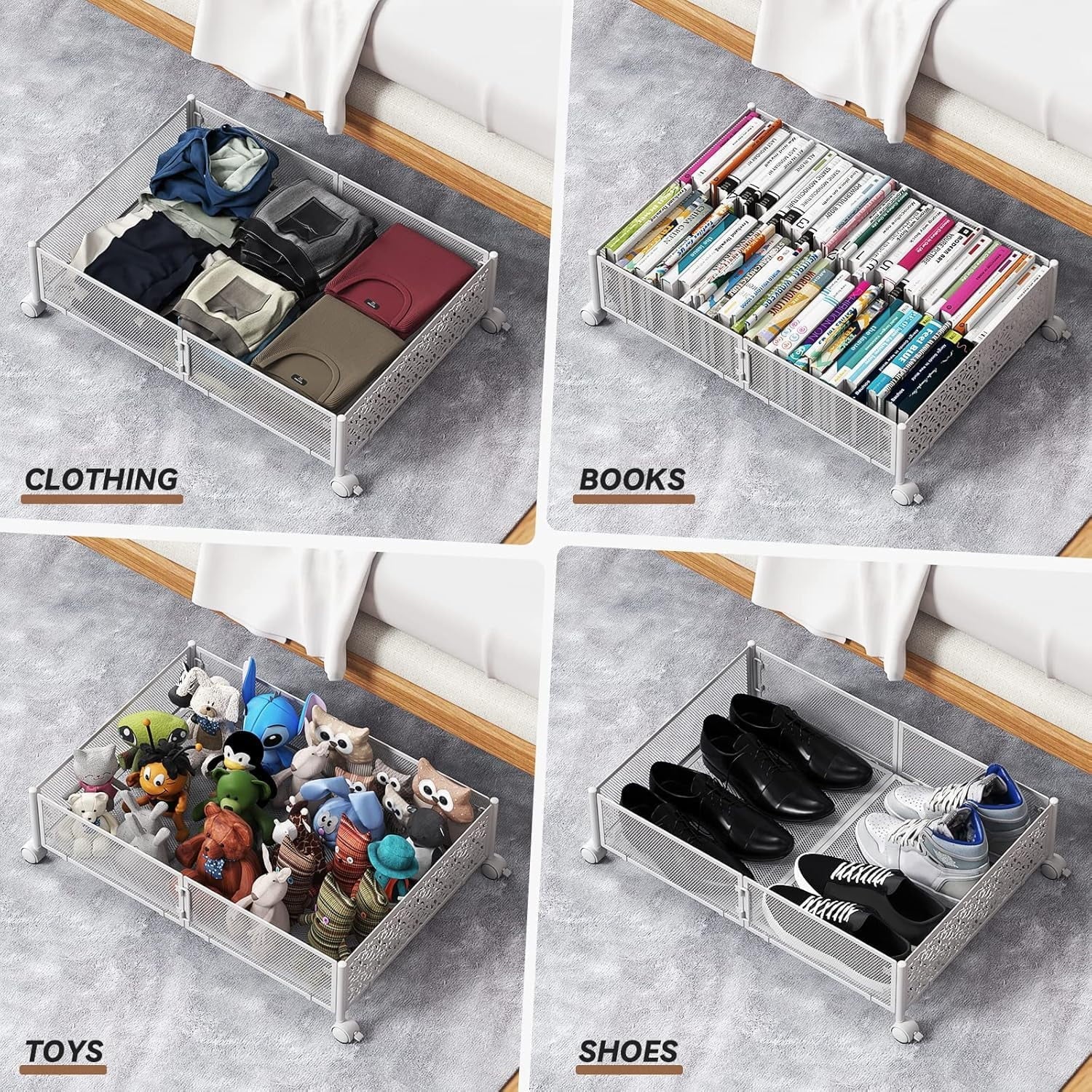 Under Bed Storage Containers with Wheels -2Pack H793810