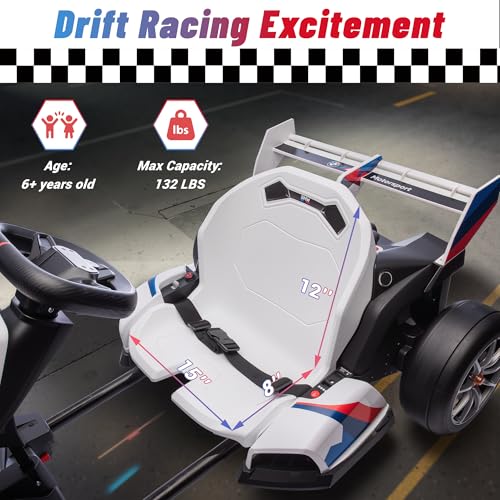 24V Licensed BMW Drift Kart with Dual 200W Motors T516