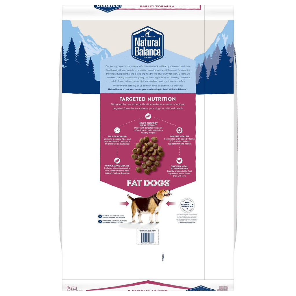 28 lb Chicken Meal Salmon Meal Barley Formula Dog Food R455