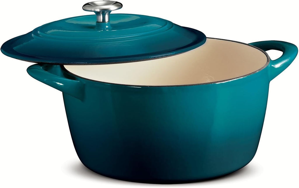 Enameled Cast Iron 6.5-Quart Covered Round Dutch Oven D179