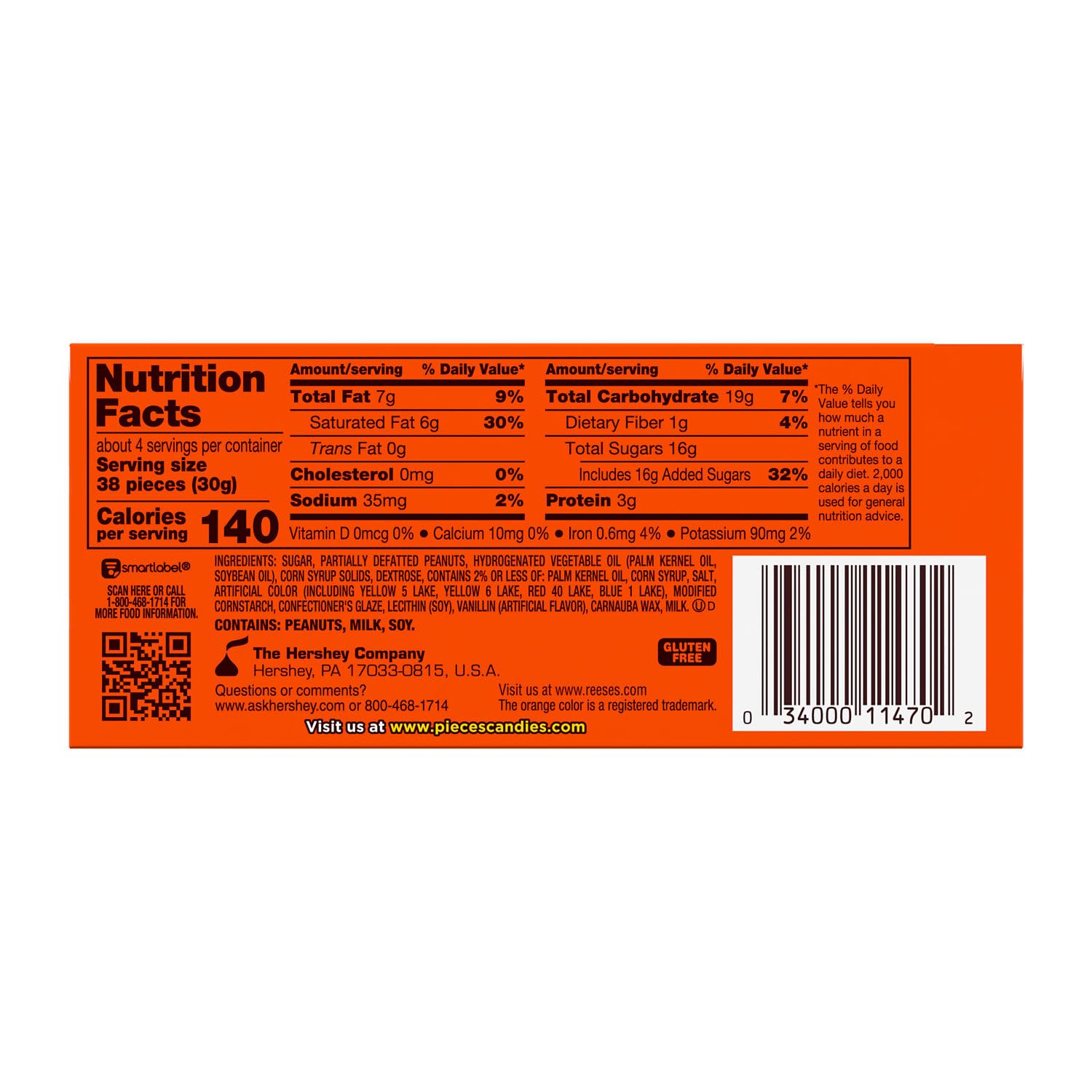 Peanut Butter Candies, 4-Ounce Boxes (Pack of 24) C40183