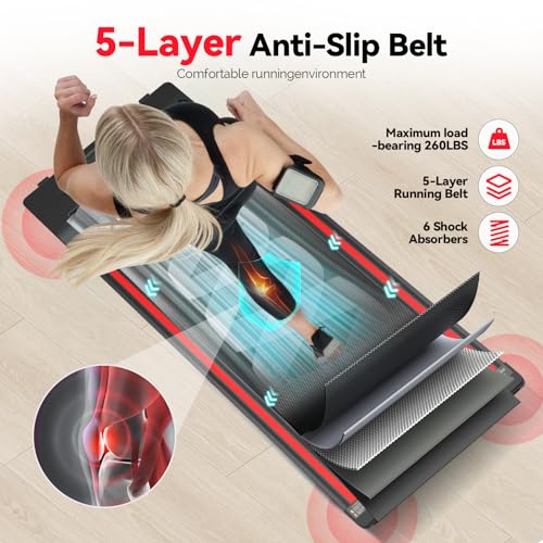 Walking Vibration Pad, Under Desk Treadmill, 2.5HP Low Noise Treadmill Pad with Remote Control S818898