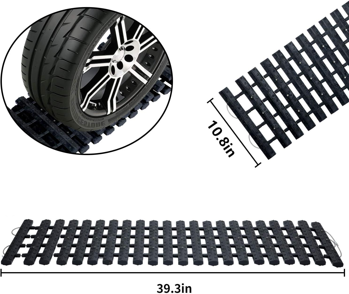 2 pcs Tire Traction Mats 39.3 x 10.8 F34018