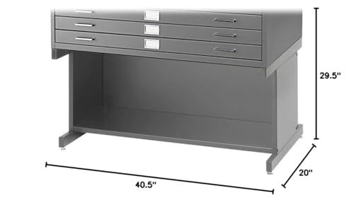 White 5-Drawer Flat File W16737
