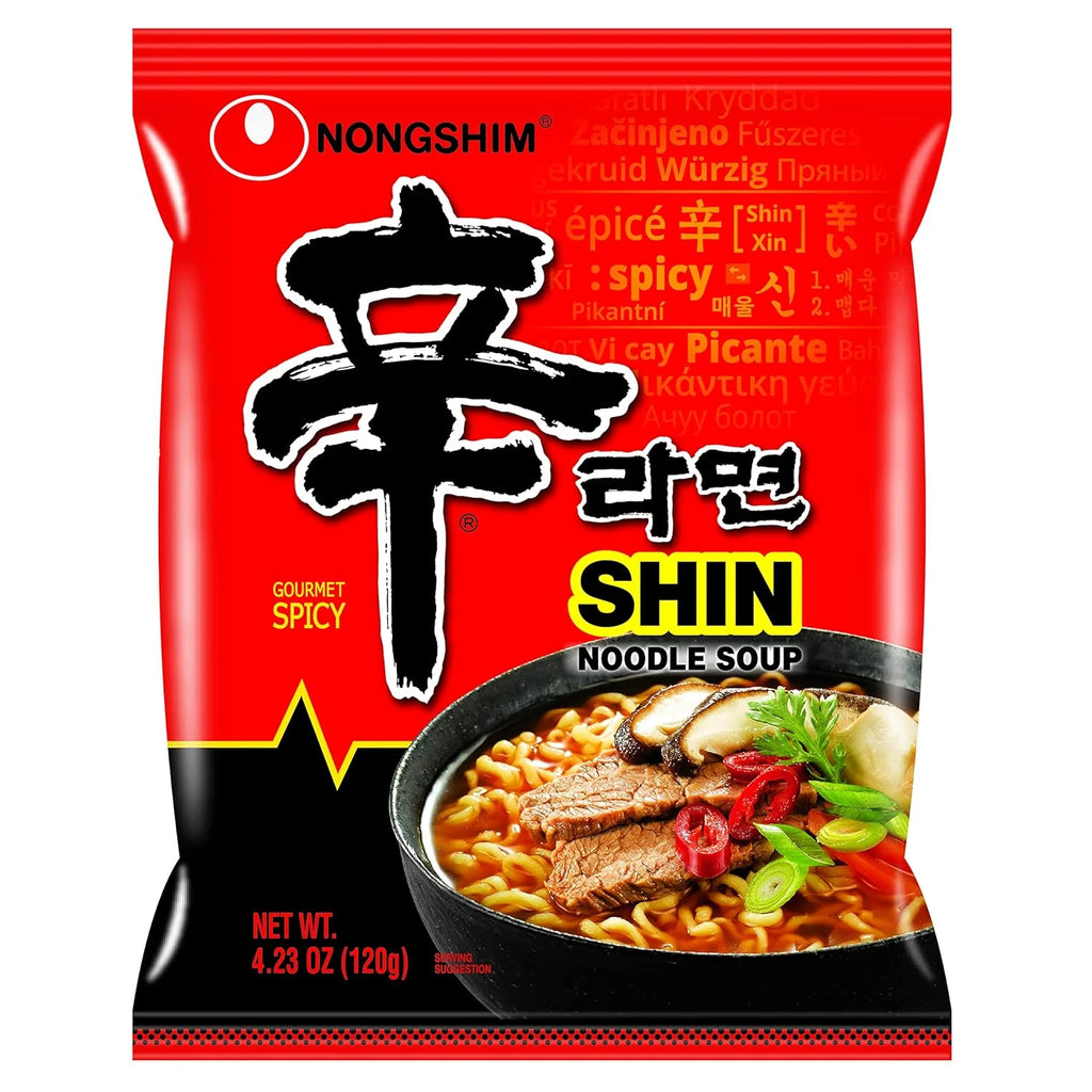 Nongshim SHIN Ramen Spicy Soup Noodles (10 Pack) O583