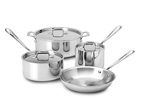 7 Piece Tri-Ply Stainless Steel Cookware Set G952512