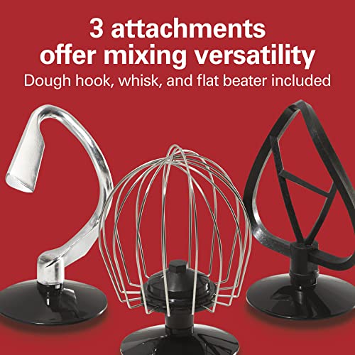 6 Speed Electric Stand Mixer with Stainless Steel 3.5 Quart Bowl, Black B88040