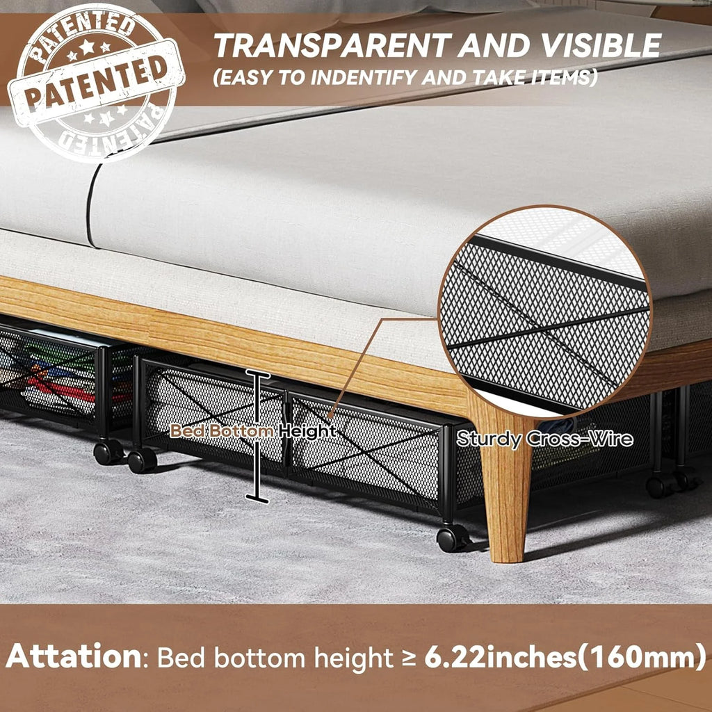 Under Bed Storage Containers with Wheels -2Pack H793810