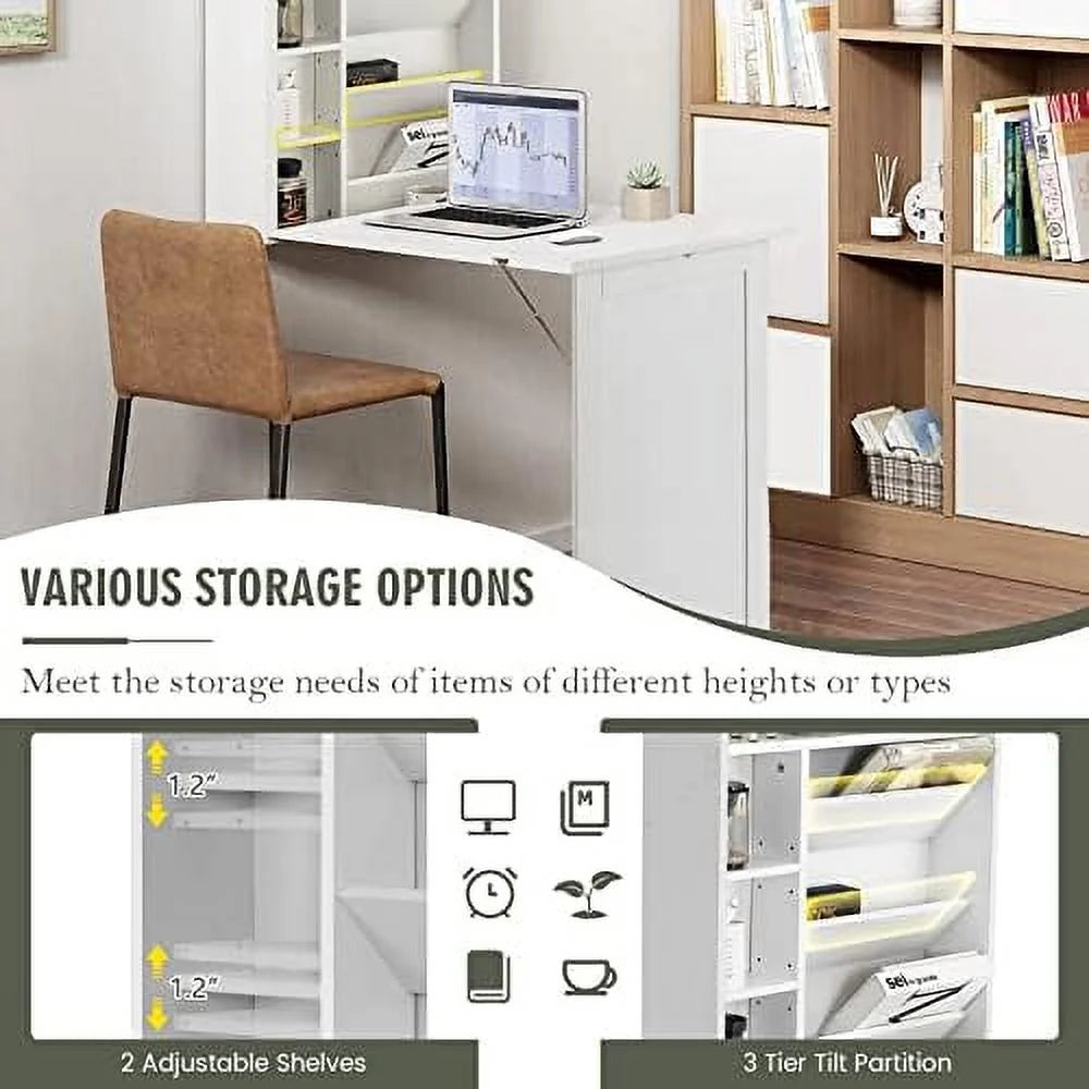 Wall Mounted Foldable Wood Desk Q823770