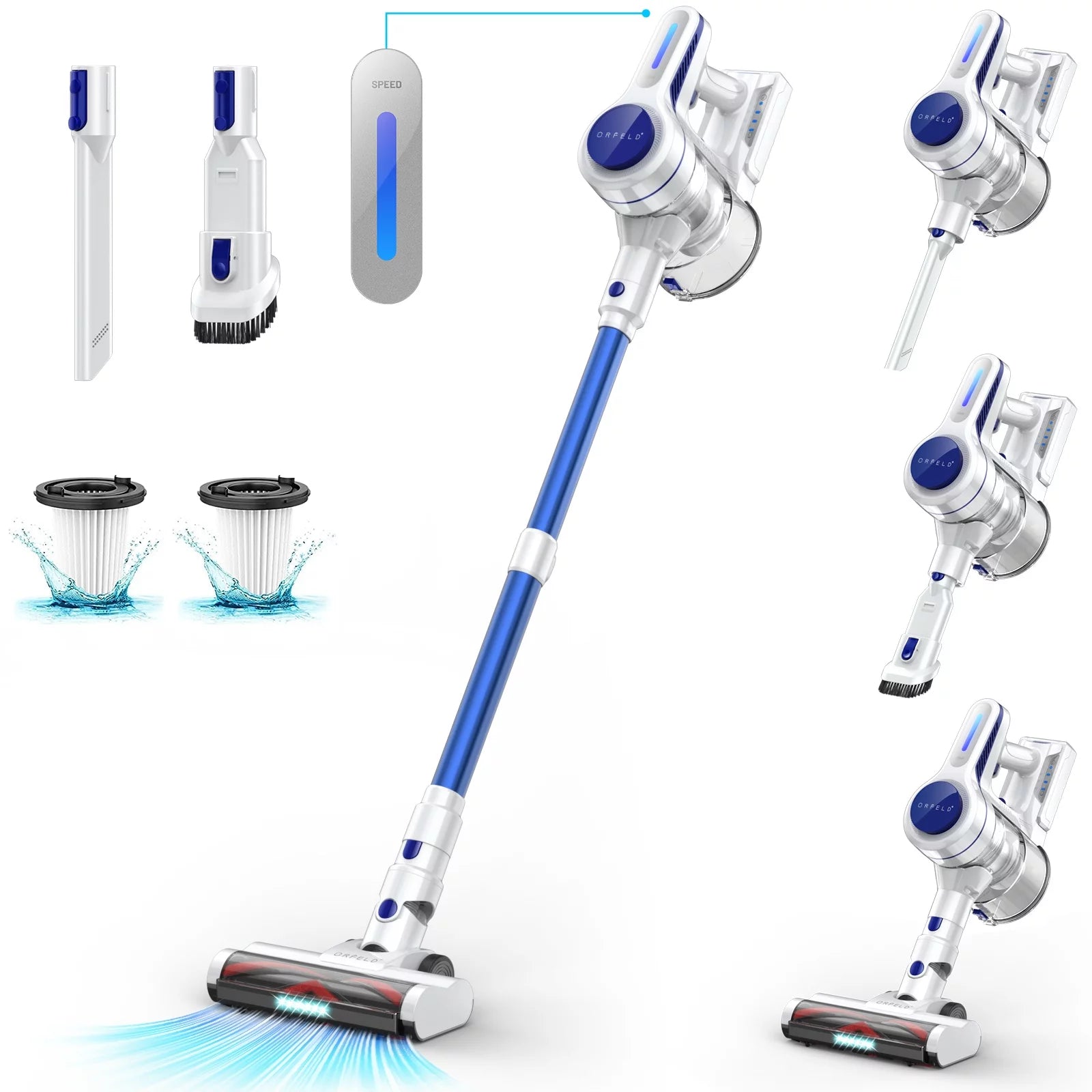 Cordless Vacuum Cleaner with 2200mAh Battery C802