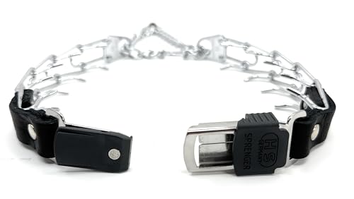 Prong Collar with Chrome Plated Stainless Steel 2.25mm Prongs for Small/Medium Dogs Q62247