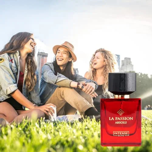 Intense Elite La Passion For Men EDP, Eau de Parfum Men 100ML (3.4Oz), Musk & Amber Perfume H77588