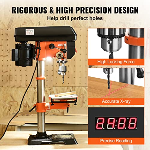 12 in Variable Speed Cast Iron Benchtop Drill Press W446857
