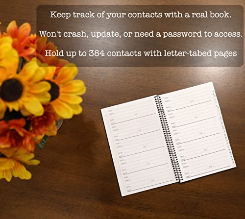 Black 8 x 5 inches Address and Telephone Book 2-Pack F464005