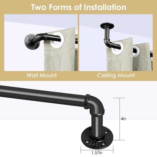 Black Curtain Rod B51808