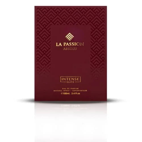 Intense Elite La Passion For Men EDP, Eau de Parfum Men 100ML (3.4Oz), Musk & Amber Perfume H77588