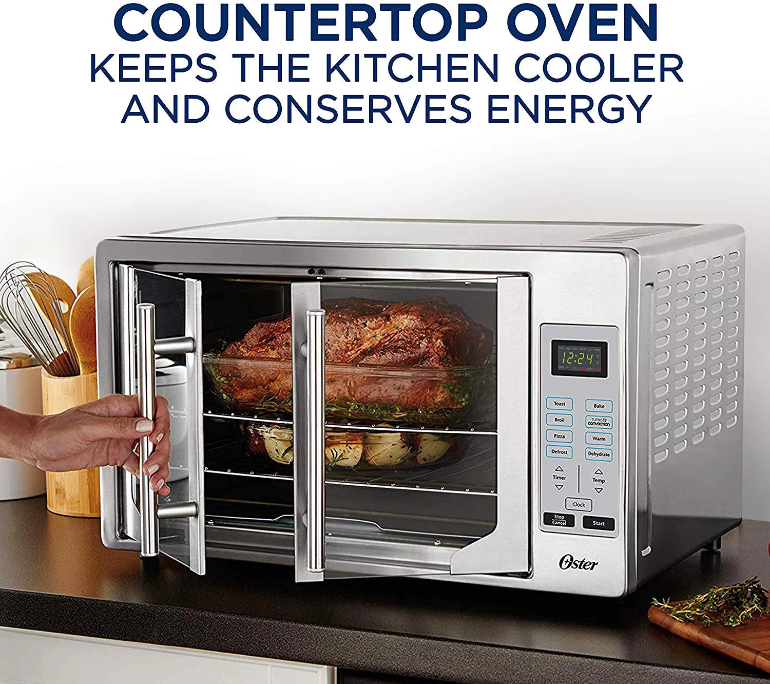 Stainless Steel 10-in-1 Countertop Toaster Oven A50808