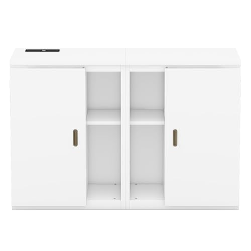Queen Size Solid Wood Murphy Bed with USB Ports J1961