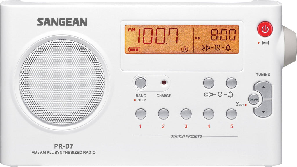White Portable Radio F155