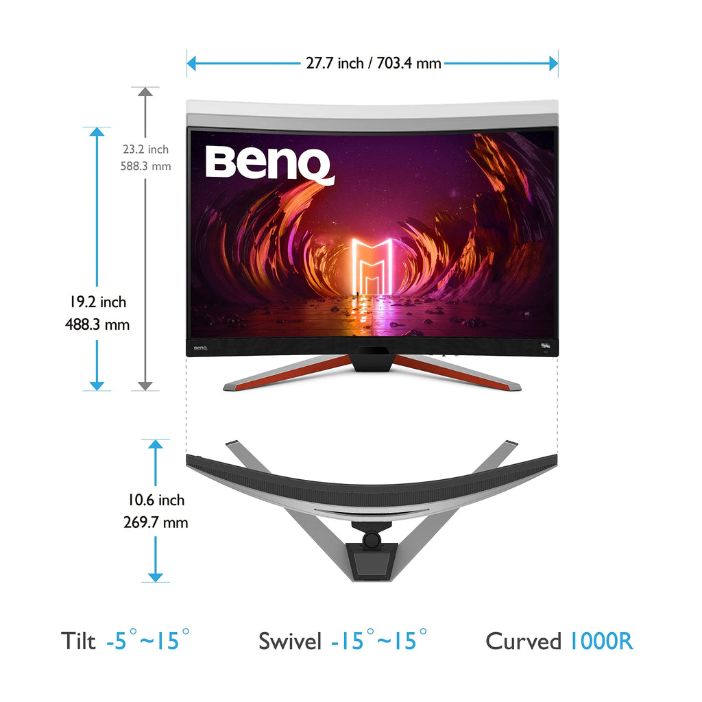 32" QHD 1440p 165Hz 1ms Curved Gaming Monitor J4025