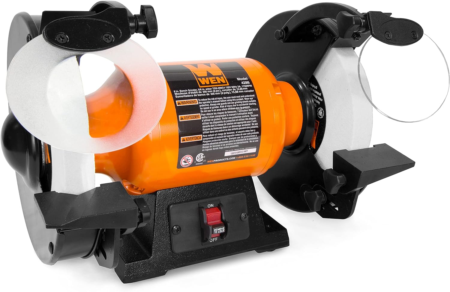 3-Amp 8-Inch Slow Speed Bench Grinder O270252