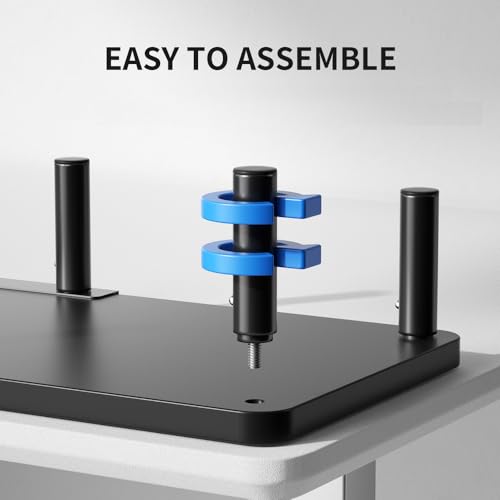 Black Wooden Monitor Stand Riser with Drawer E943