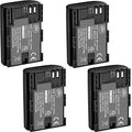 4 Pack High Capacity Batteries for Canon EOS Cameras G268876
