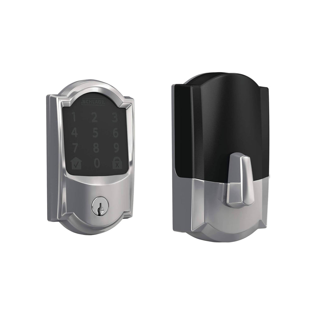 Bright Chrome Smart Deadbolt with WiFi Touchscreen Keypad T314