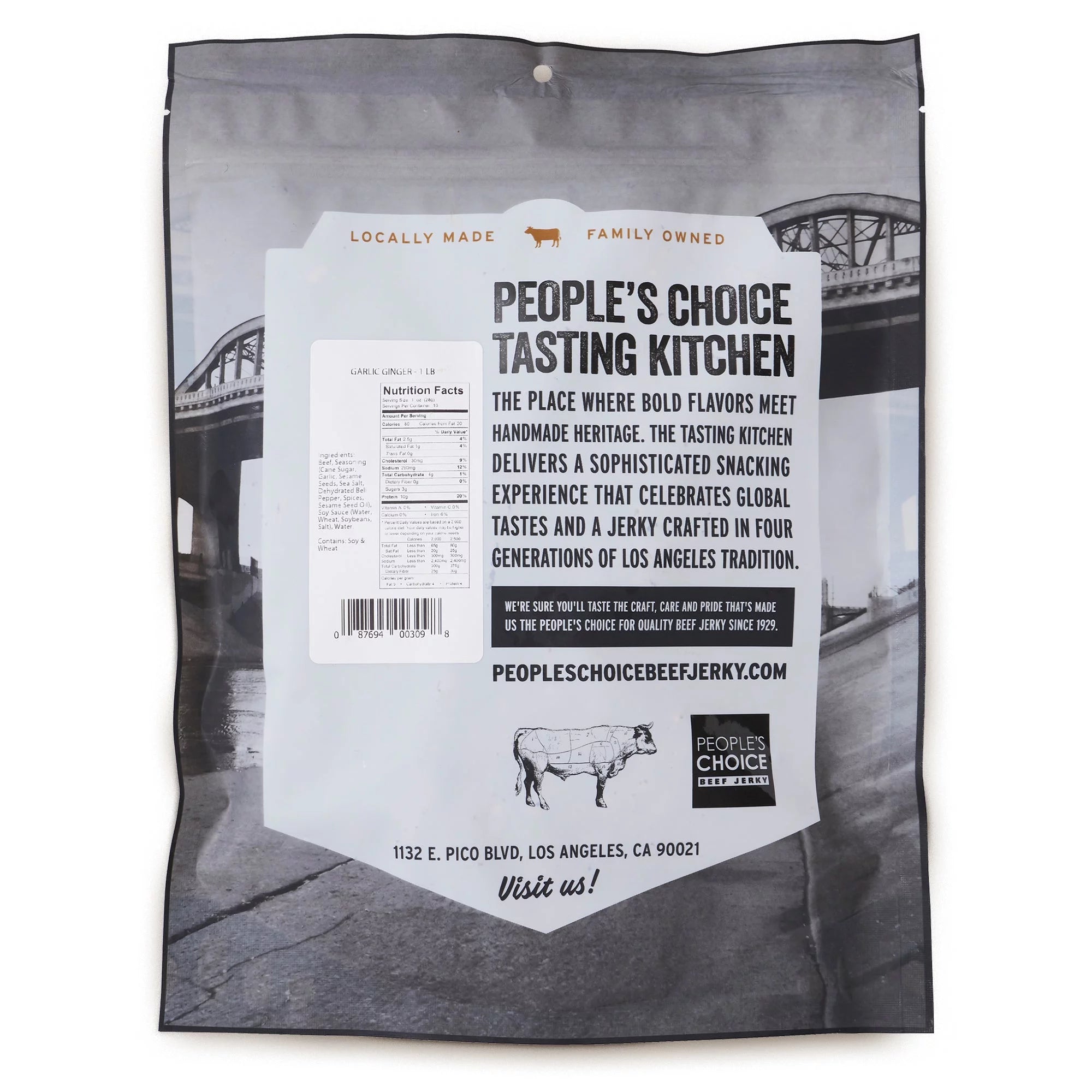 Garlic Ginger Beef Jerky 1 Pound D188