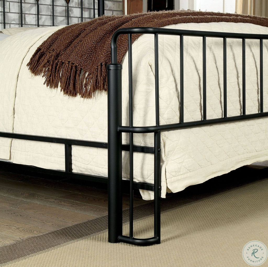 Black Queen Panel Bed P9189