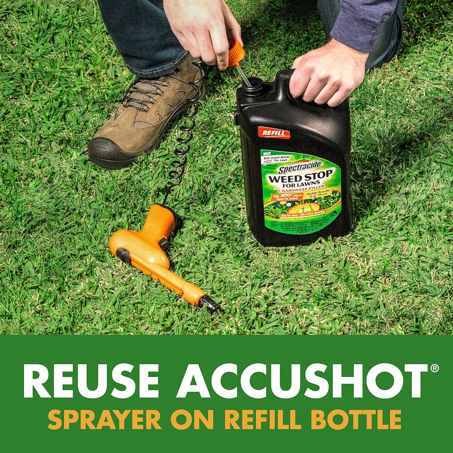 1.33 Gallon Weed Stop Plus Crabgrass Killer AccuShot Refill Q955