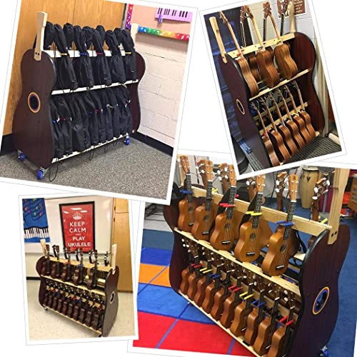 Soprano Ukulele Storage Cart Holds 30 ukes R25638