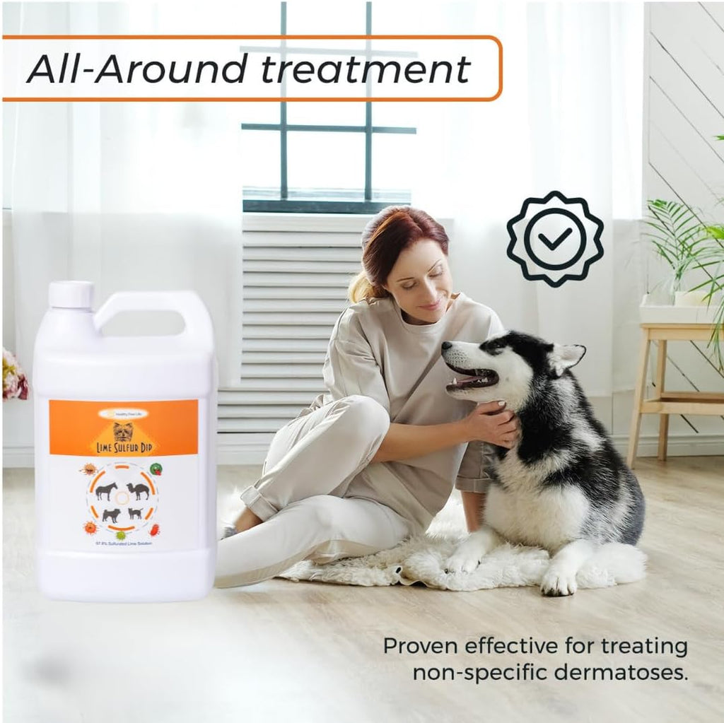 Lime Sulfur Dip and Sulfur Salicylic Acid Dog Shampoo - 1 Gallon Each M13979