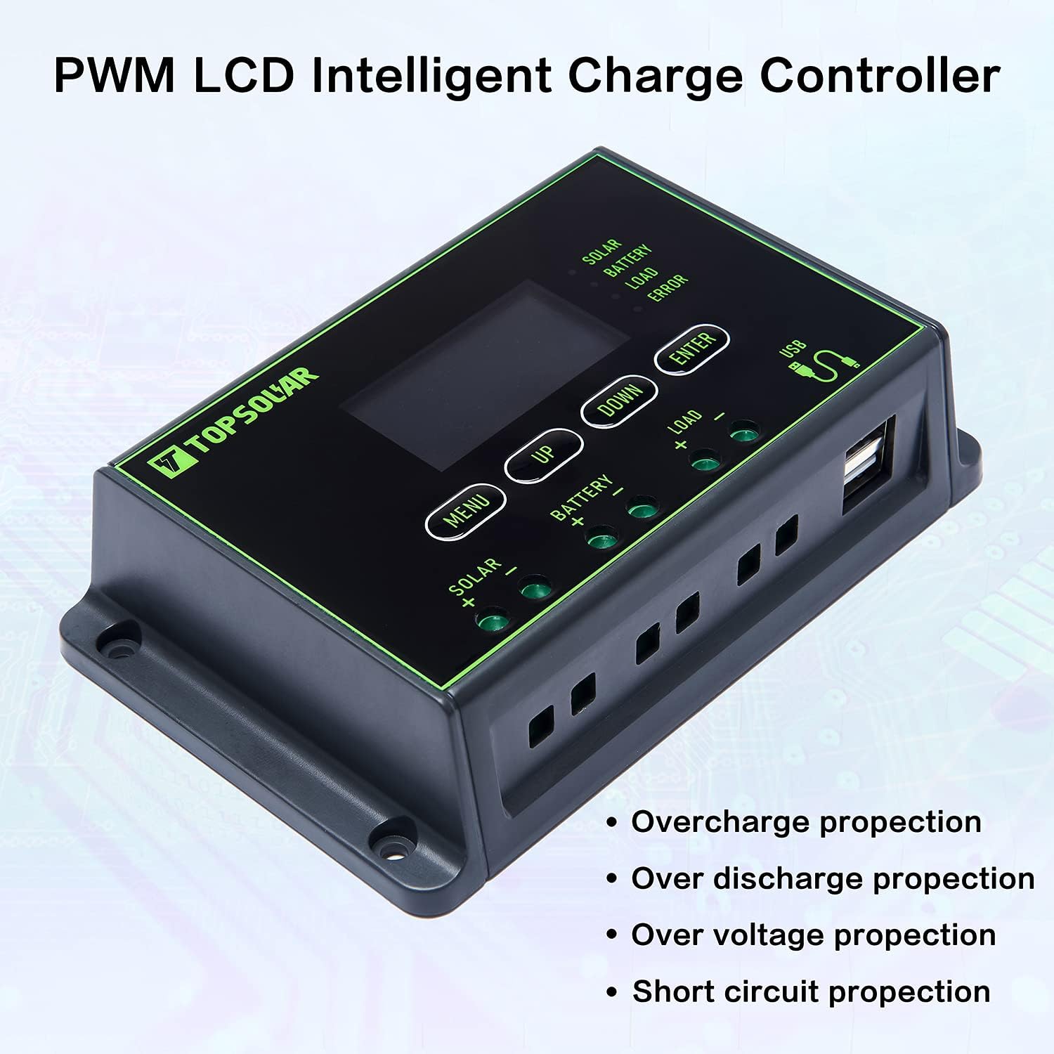 100W 12V Solar Panel Kit with 20A Charge Controller F118