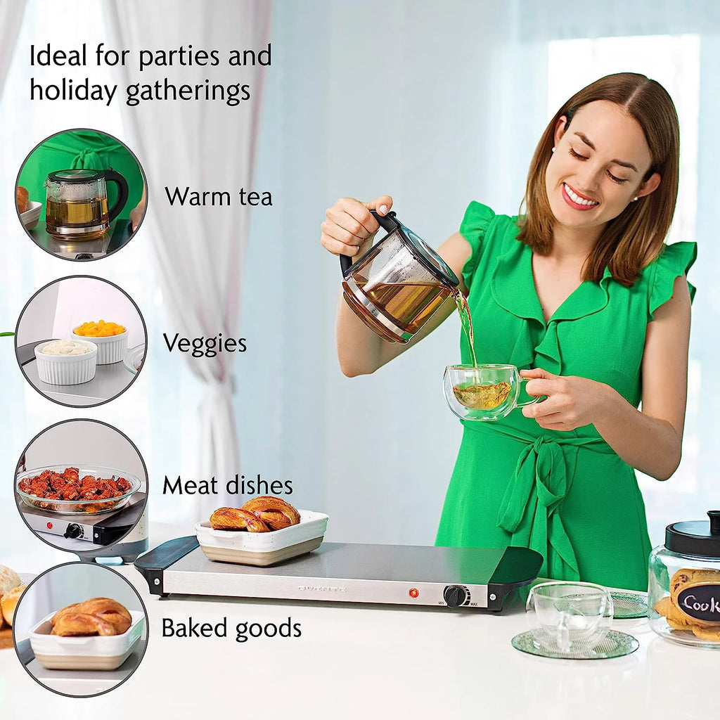 Silver Electric Warming Tray B5685