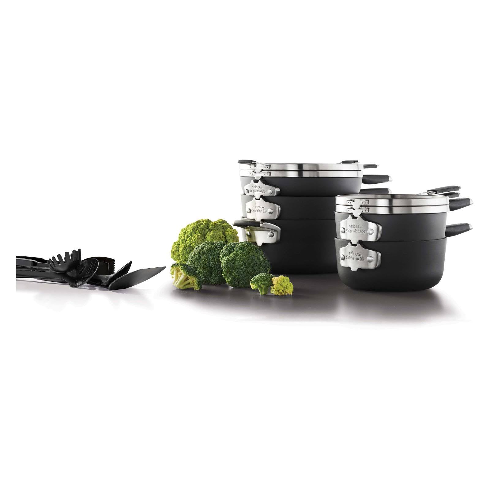 14 Piece Hard-Anodized Nonstick Cookware Set B750877
