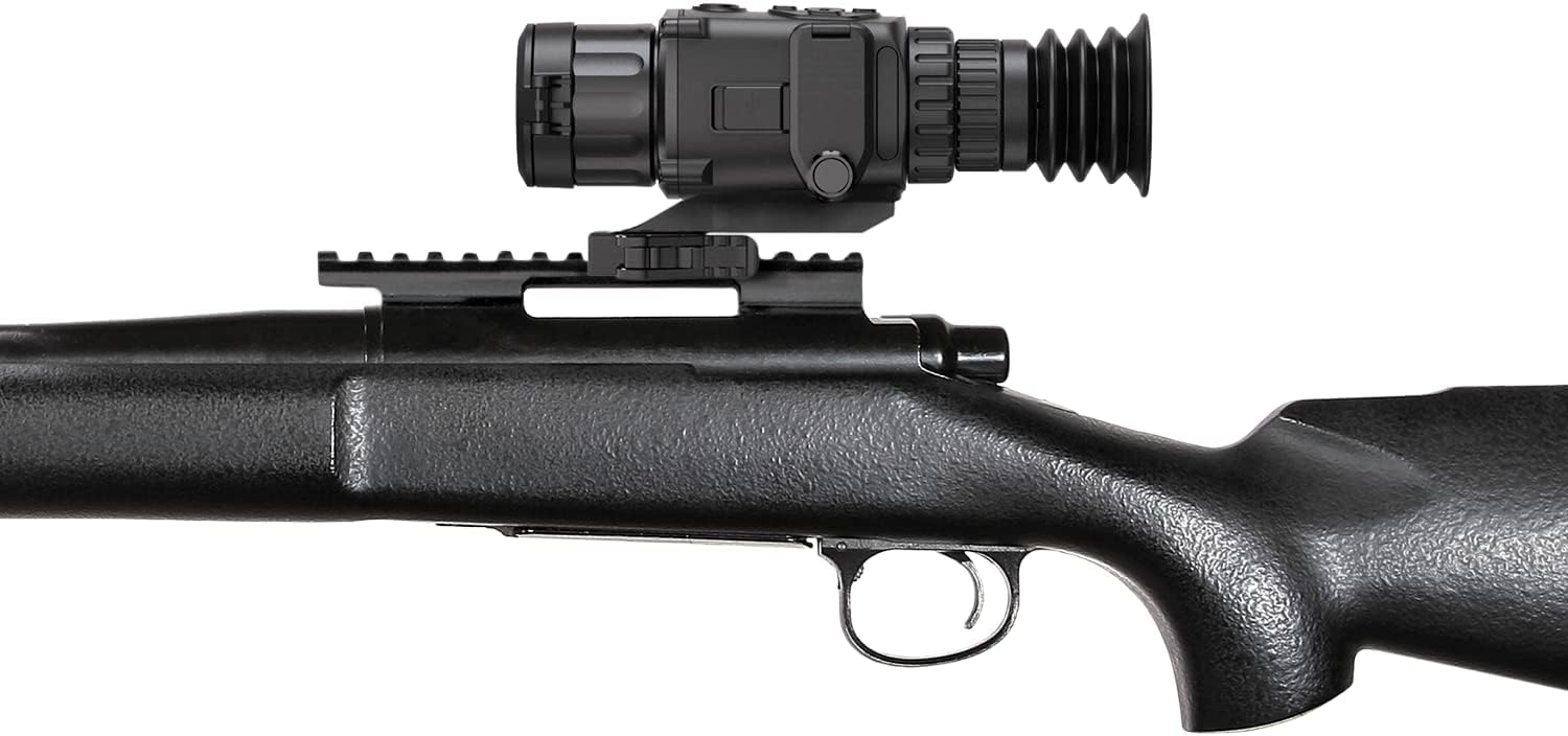 Black Thermal Imaging Rifle Scope 256x192 19 mm Lens W285